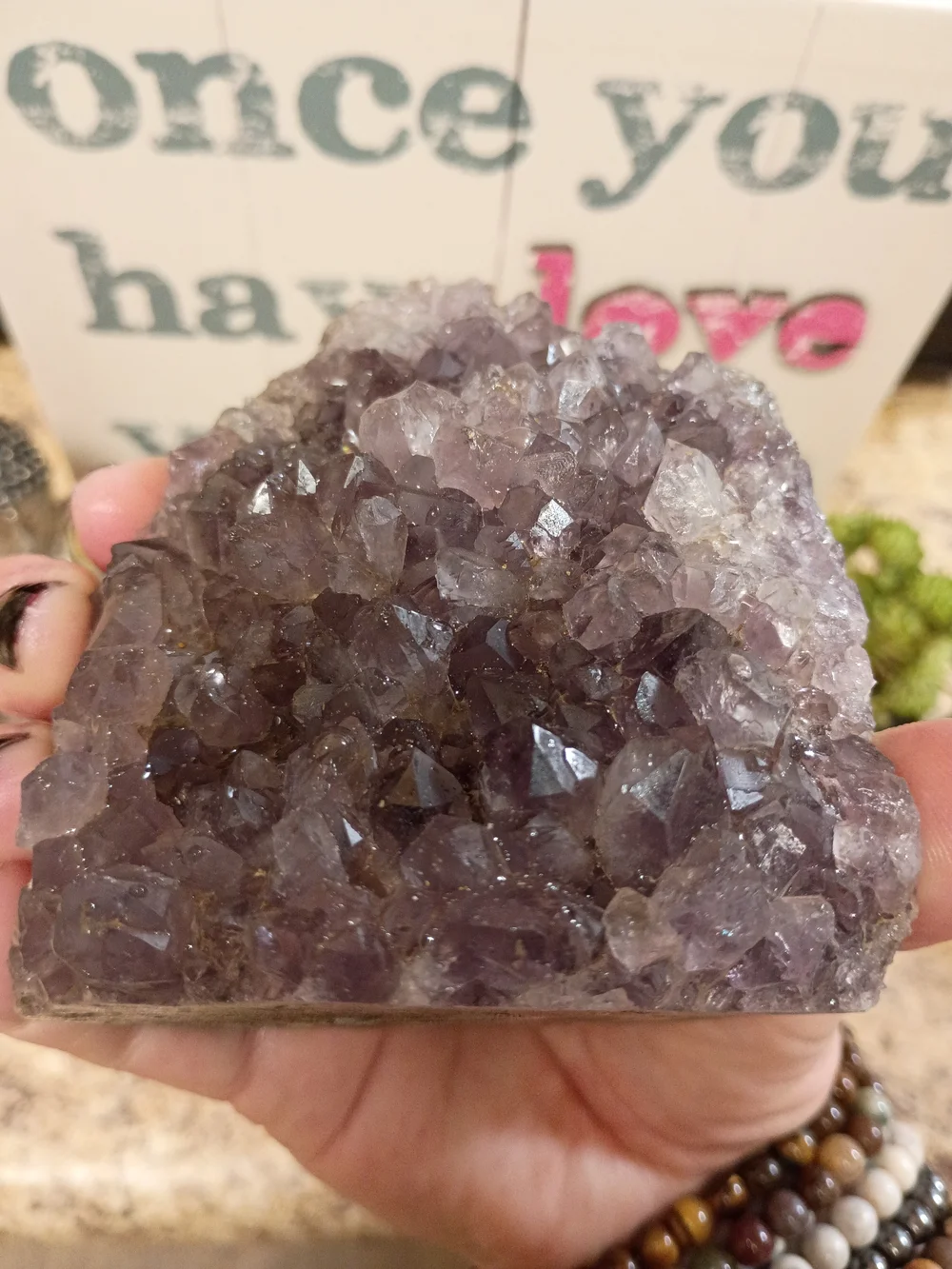 Uruguay Amethyst Geode Decorative Accent